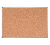 FRANKEN U-Act!Line KT941216 Tableau d'affichage en liège avec cadre en aluminium pour fixation murale Marron 160 x 120 cm