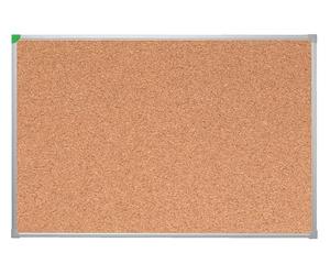 FRANKEN U-Act!Line KT941216 Tableau d'affichage en liège avec cadre en aluminium pour fixation murale Marron 160 x 120 cm