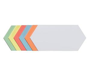 Franken UMZ 920 99 Lot de 500 cartes de présentation Rhombus 20,5 x 9,5 cm différentes couleurs