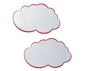 Franken Umz WG Nuage Lot de 20 cartes de présentation 37 x 62 cm Blanc/rouge