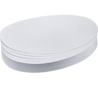 Franken UMZ111909 Carte de modération - Ovale, 190 x 110 mm, blanc, 500 pièces