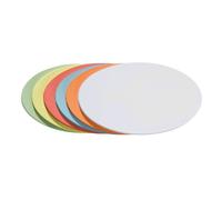 Franken UMZH111999 Carte de modération - Ovale, 190 x 110 mm, assortie, 250 pièces