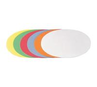 Franken UMZS111999 selbstklebende Moderationskarte - Oval, 190 x 110 mm, sortiert, 300 Stück