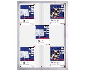 Franken vitrine d'affichage pour pRO 9 x a4 avec portes coulissantes 73 x 99 x 4,6 cm
