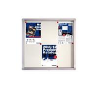 Vitrine d'affichage ECO pour 6 x A4, surface métal