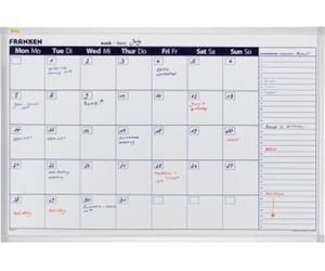 Franken VO-7 Calendrier mensuel blanc Magnétique 98 cm x 96 cm