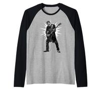 Frankenguitar Frankenstein Joue de la Guitare électrique - Halloween Manche Raglan