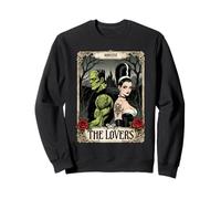 Frankenstein Couple Tarot Gothique Lovers Halloween Party Sweatshirt