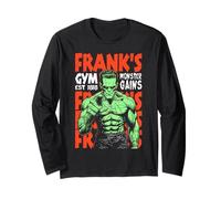 Frankenstein Gym Le Monstre de Frank gagne Un Halloween Vintage Manche Longue