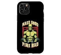 Frankenstein Gym Mass Good Fire Bad Funny Halloween Muscle Coque pour iPhone 11 Pro