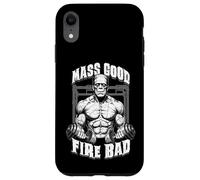 Frankenstein Gym Mass Good Fire Bad Funny Halloween Muscle Coque pour iPhone XR