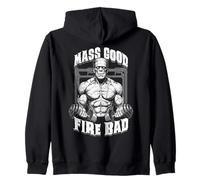 Frankenstein Gym Mass Good Fire Bad Funny Halloween Muscle Sweat à Capuche