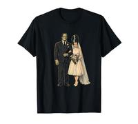 Frankenstein Mariée Gothique Mariage Rétro Horreur Halloween T-Shirt