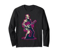 Frankenstein Monster avec Une Guitare et Un Logo Death Rock Manche Longue