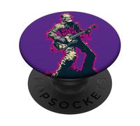 Frankenstein Monster avec Une Guitare et Un Logo Death Rock PopSockets PopGrip Adhésif