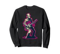 Frankenstein Monster avec Une Guitare et Un Logo Death Rock Sweatshirt
