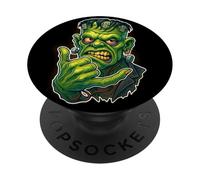 Frankenstein Monster Cool Zombie Shaka PopSockets PopGrip Adhésif