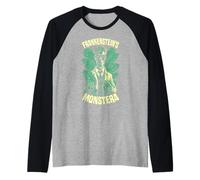 Frankenstein Monstera Funny Gardener Halloween Plant Lover Manche Raglan
