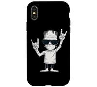 Frankenstein Rock on Gesture Lunettes de Soleil Coque pour iPhone X/XS