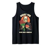 Frankenstein Sorry Monster Roses Chocolat Halloween Débardeur