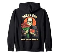 Frankenstein Sorry Monster Roses Chocolat Halloween Sweat à Capuche
