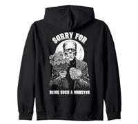 Frankenstein Sorry Monster Roses Chocolat Halloween Sweat à Capuche