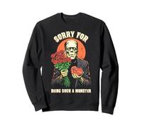 Frankenstein Sorry Monster Roses Chocolat Halloween Sweatshirt