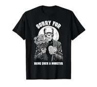 Frankenstein Sorry Monster Roses Chocolat Halloween T-Shirt