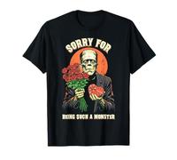 Frankenstein Sorry Monster Roses Chocolat Halloween T-Shirt