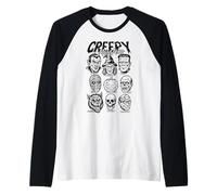 Frankenstein Squelette Effrayant pour garçon Motif Monstres effrayants Manche Raglan