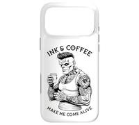 Frankenstein Tatouage Encre Et Café Drôle Monstre Tatoué Coque pour iPhone 17 Pro Max