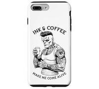 Frankenstein Tatouage Encre Et Café Drôle Monstre Tatoué Coque pour iPhone 7 Plus/8 Plus