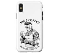 Frankenstein Tatouage Encre Et Café Drôle Monstre Tatoué Coque pour iPhone X/XS