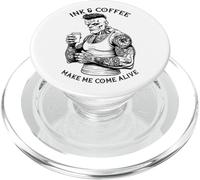 Frankenstein Tatouage Encre Et Café Drôle Monstre Tatoué PopSockets PopGrip pour MagSafe