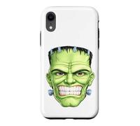 Frankenstein Tête de Monstre drôle Halloween Art Effrayant Coque pour iPhone XR