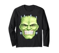 Frankenstein Tête de Monstre drôle Halloween Art Effrayant Manche Longue