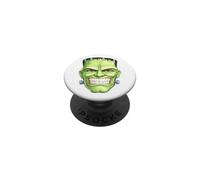 Frankenstein Tête de Monstre drôle Halloween Art Effrayant PopSockets PopGrip Adhésif