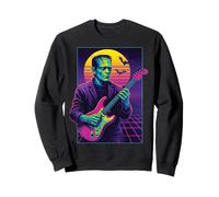Frankenstein Vaporwave Guitare Halloween Monster années 80 Sweatshirt