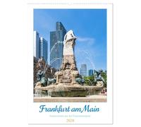 Frankfurt am Main - Impressionen aus der Finanzmetropole (Wandkalender 2026 DIN A2 hoch), CALVENDO Monatskalender: Wolkenkratzer und Tradition - Mit Terminplaner