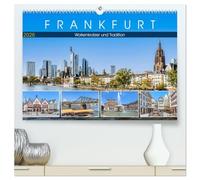 Frankfurt - Wolkenkratzer und Tradition (hochwertiger Premium Wandkalender 2026 DIN A2 quer), Kunstdruck in Hochglanz: Dynamische Finanzmetropole im ... mit der imposantesten Skyline Deutschlands.