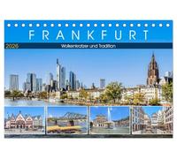 Frankfurt - Wolkenkratzer und Tradition (Tischkalender 2026 DIN A5 quer), CALVENDO Monatskalender: Dynamische Finanzmetropole im Rhein-Main-Gebiet mit der imposantesten Skyline Deutschlands.