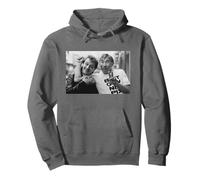 Frankie Howard & Rik Mayall Comedians Lors d'une Manifestation en 1984 Sweat à Capuche