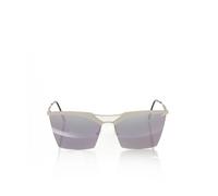 Frankie Morello - Lunettes de soleil Clubmaster en métal argenté - Femme - Accessoires - Violet - Taille: ONE Size