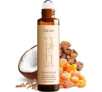 Frankincense & Myrrh Essential Oil Roll-On Stress Relief (10ml)-Pure Pre-Diluted-For Aromatherapy,Pain Relief & Healthy Skin-Use On Skin