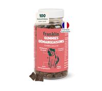FRANKLIN - Anti Démangeaisons Chien - Apaise Grattage, Irritations - 150g | Peau Hydratée - Poil Doux et Brillant - Riche en Omega-3 - Saveur Saumon et Poulet - Formule Vétérinaire - 100 bouchées