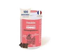 FRANKLIN - Anti Démangeaisons Chien - Complément Alimentaire Chien - Apaise Grattage et Irritations - Peau Hydratée - Poil Doux et Brillant - Riche en Omega-3, Actifs Naturels - 100 Bouchées - 150g