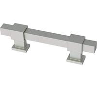 Franklin Brass Adjusta-Pull Lot de 5 poignées de tiroir réglables | Convient aux centres de trous de 3,5 à 10,2 cm | Poignées d'armoire en nickel satiné mat | Barre carrée