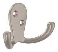 Franklin Brass B12092K-NIC-C Lot de 10 crochets muraux à double broche en nickel