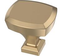 Franklin Brass Lot de 10 boutons de placard biseautés en bronze champagne pour porte de commode/cuisine/placard/meubles | Poignées de tiroir de 3,8 cm P38483C-CZ-B