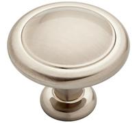 Franklin Brass P35597K-SN-B1 Round Ringed Kitchen Cabinet Drawer Knob, Satin Nickel, 1-1/4 in (32 mm), (Pack of 25)